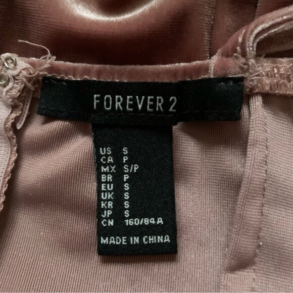 Forever 21rOne Sizey Pinkvelvet Mini Going Out Dress - Picture 3 of 3